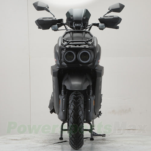 X-PRO TANK 200 EFI Electronic Fuel Injection Moped Scooter with 12" Alloy Wheels! LED Lights!