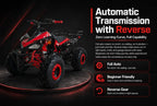 X-PRO Leopard 125cc ATV with Automatic Transmission w/Reverse, Remote Control! Big 19in/18inTires!