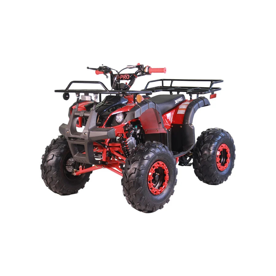 X-PRO Hawk 125cc ATV with Automatic Transmission w/Reverse, LED Headlights, Remote Control! Big 19in/18inTires!