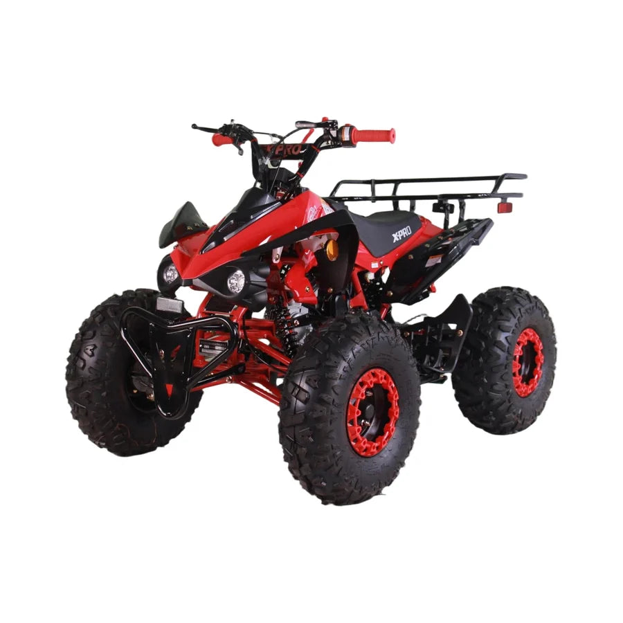 X-PRO Blast 125cc ATV with Automatic Transmission w/Reverse, LED Headlights, Big 19in/18in Tires!