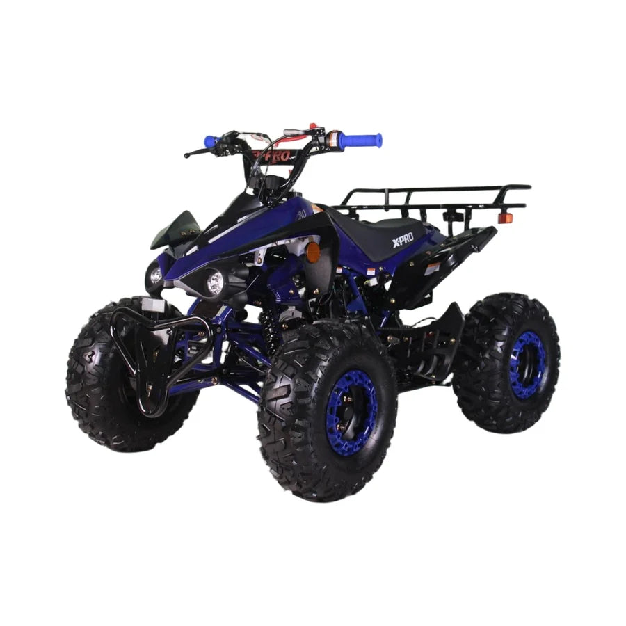 X-PRO Blast 125cc ATV with Automatic Transmission w/Reverse, LED Headlights, Big 19in/18in Tires!