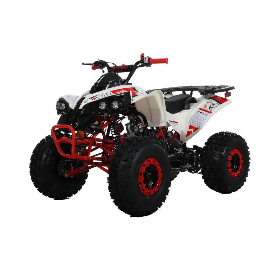 X-PRO Storm 125cc ATV with Automatic Transmission w/Reverse, LED Headlights, Electric Start, Big 19in/18in Tires!