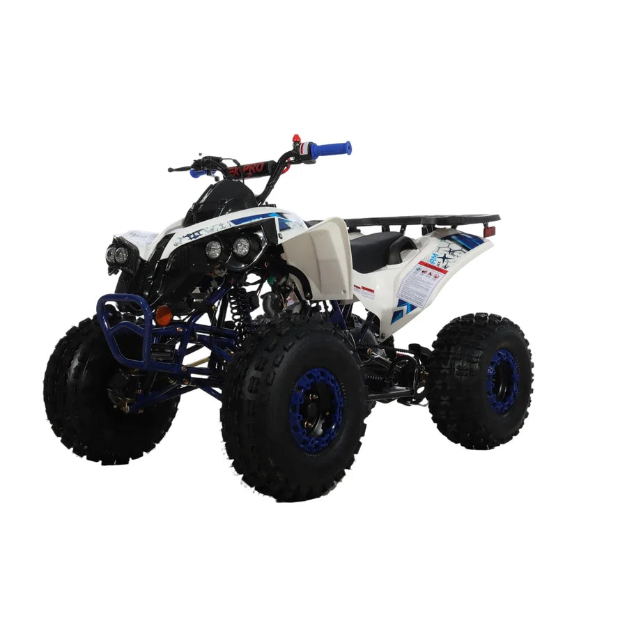 X-PRO Storm 125cc ATV with Automatic Transmission w/Reverse, LED Headlights, Electric Start, Big 19in/18in Tires!