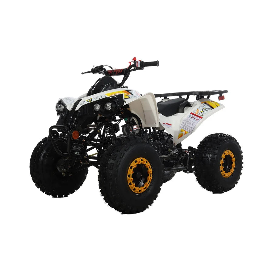 X-PRO Storm 125cc ATV with Automatic Transmission w/Reverse, LED Headlights, Electric Start, Big 19in/18in Tires!