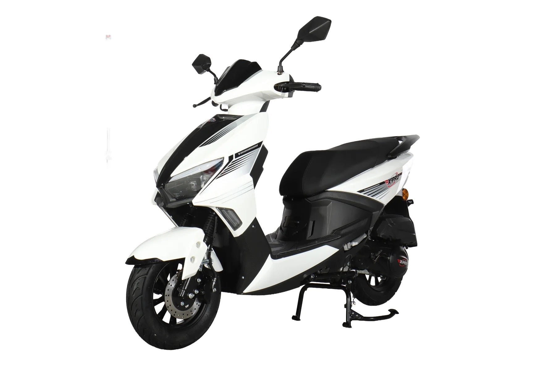 X-PRO Solara 150cc Moped Scooter with 10" Wheels! Electric/Kick Start, Large LED Headlights!