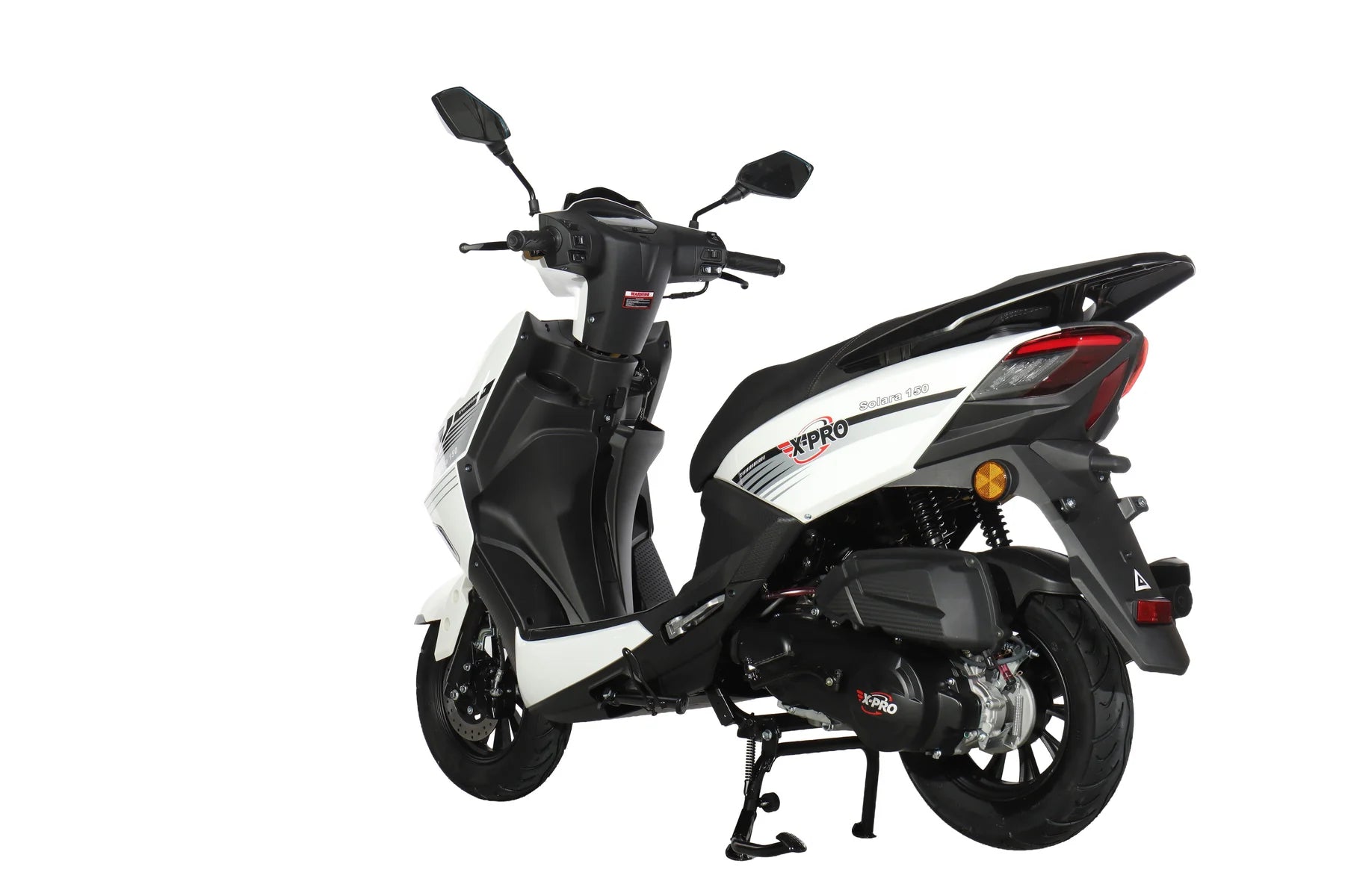 X-PRO Solara 150cc Moped Scooter with 10" Wheels! Electric/Kick Start, Large LED Headlights!
