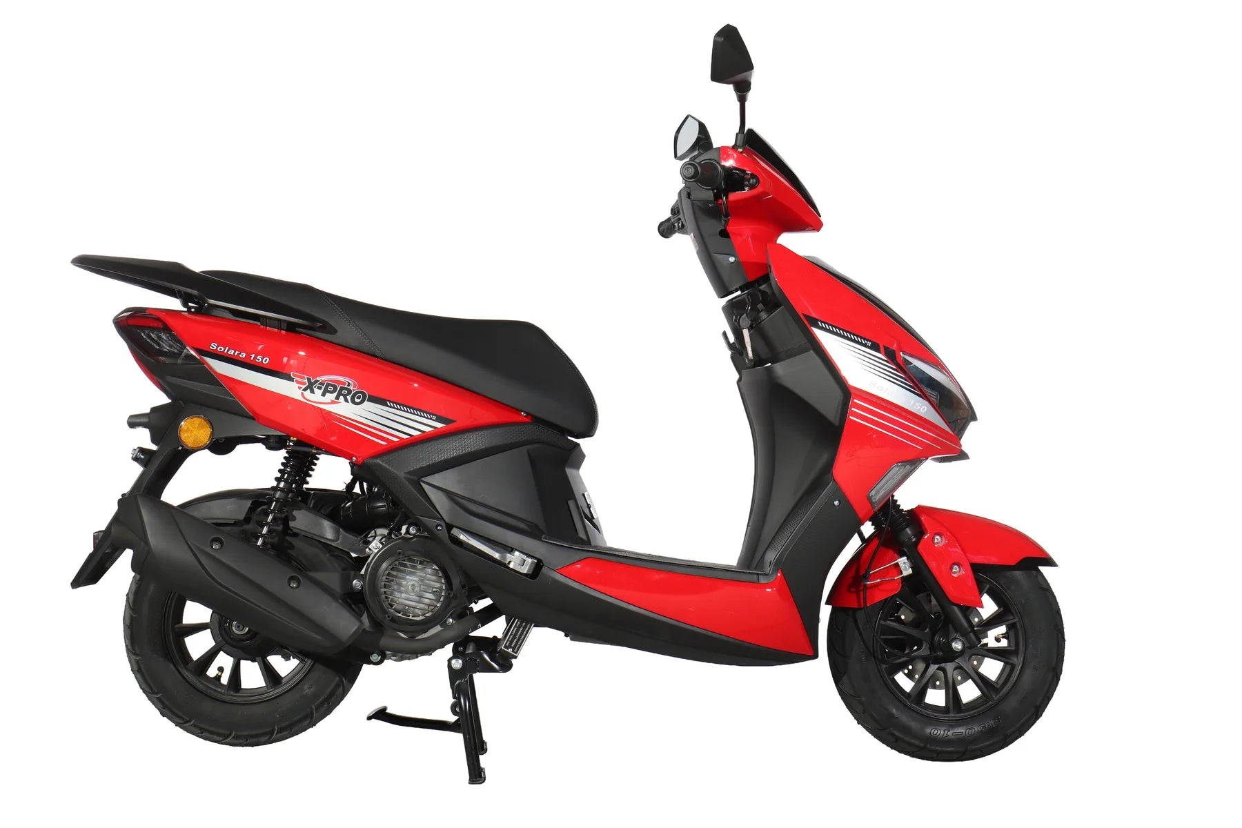 X-PRO Solara 150cc Moped Scooter with 10" Wheels! Electric/Kick Start, Large LED Headlights!