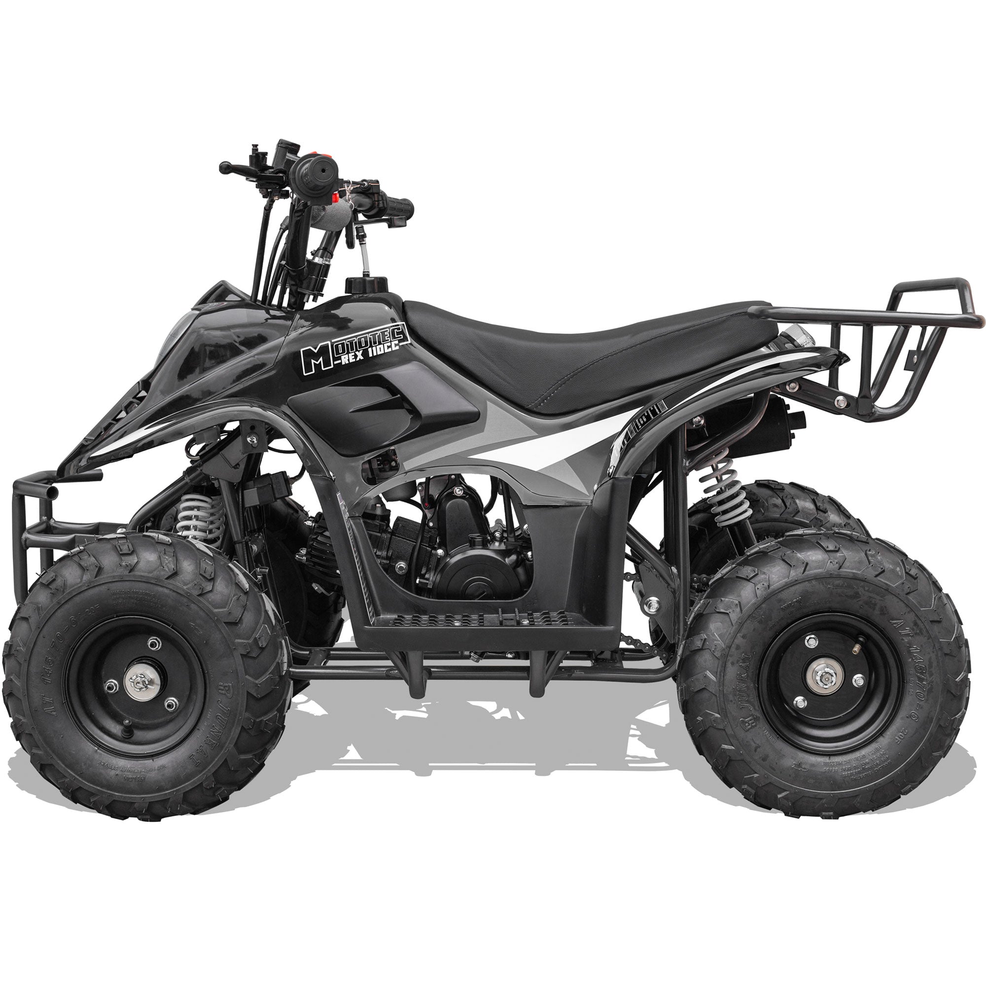 MotoTec Rex 110cc 4-Stroke Kids Gas ATV Black – Moneta Speed Co