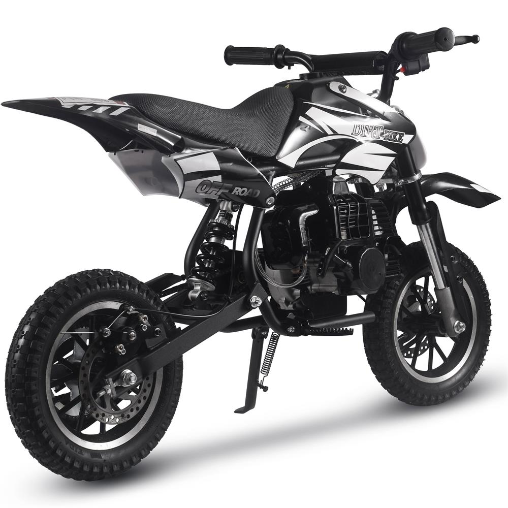 MotoTec Alien 50cc 2-Stroke Kids Dirt Bike Black