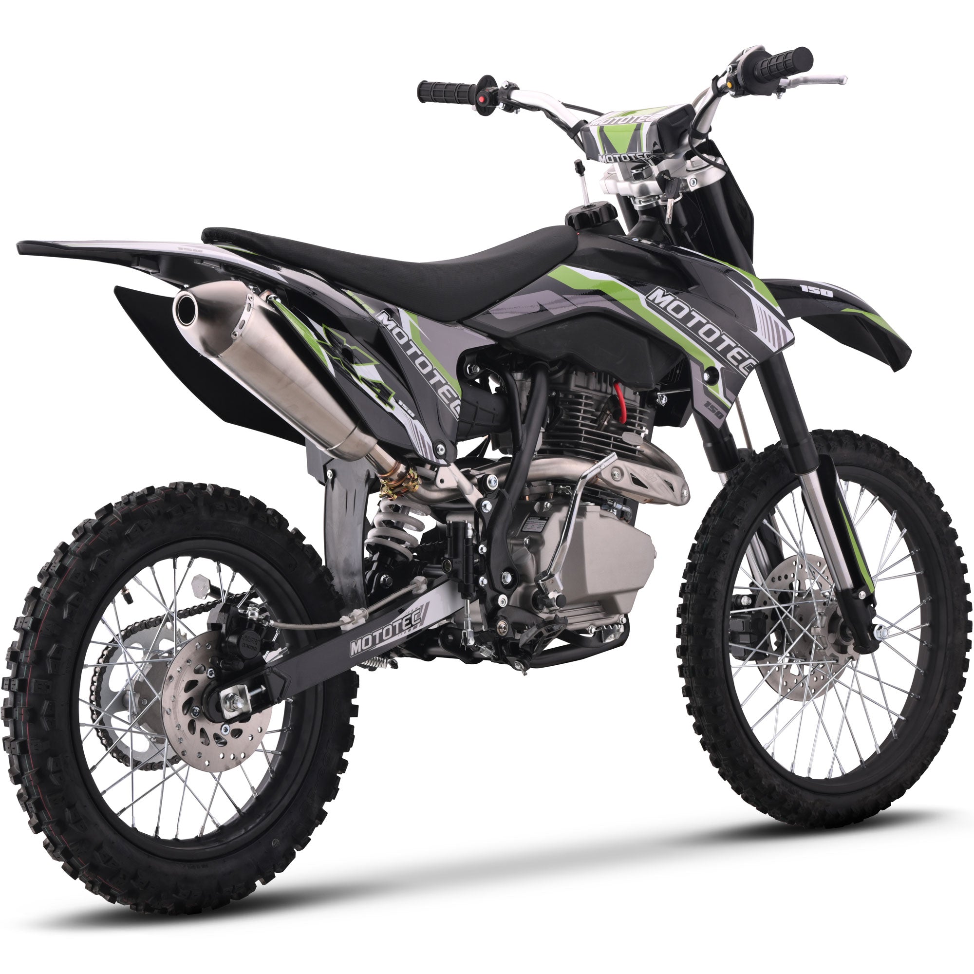 MotoTec X4 150cc 4-Stroke Gas Dirt Bike Black