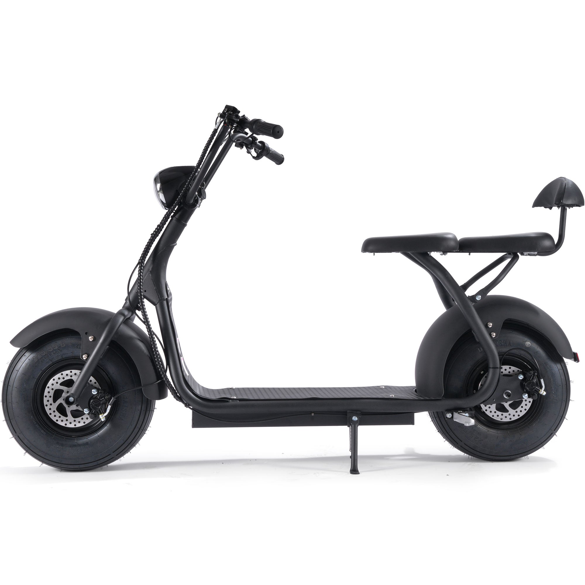 MotoTec Fat Tire 60v 18ah 2000w Lithium Electric Scooter Black