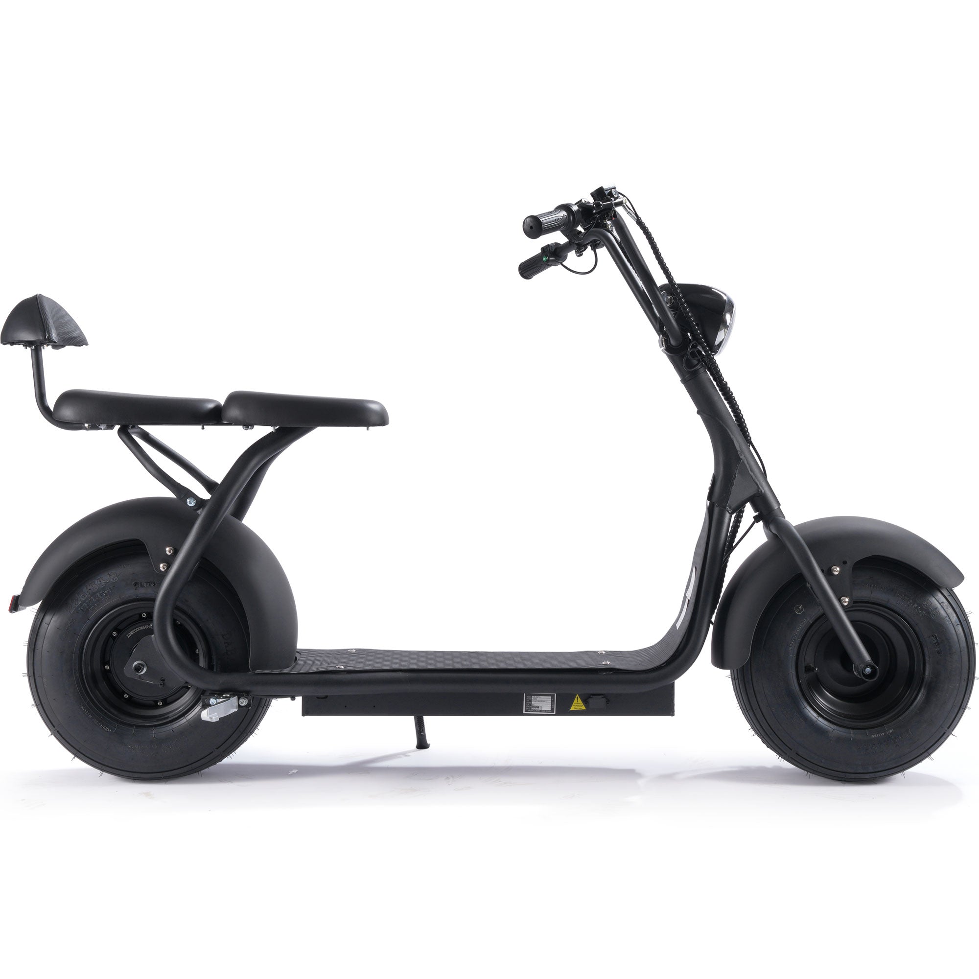 MotoTec Fat Tire 60v 18ah 2000w Lithium Electric Scooter Black