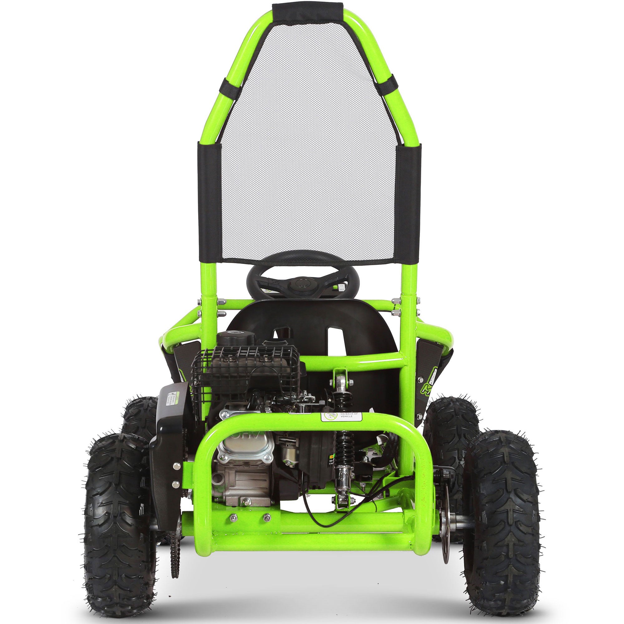 MotoTec Mud Monster 98cc Go Kart Full Suspension Green