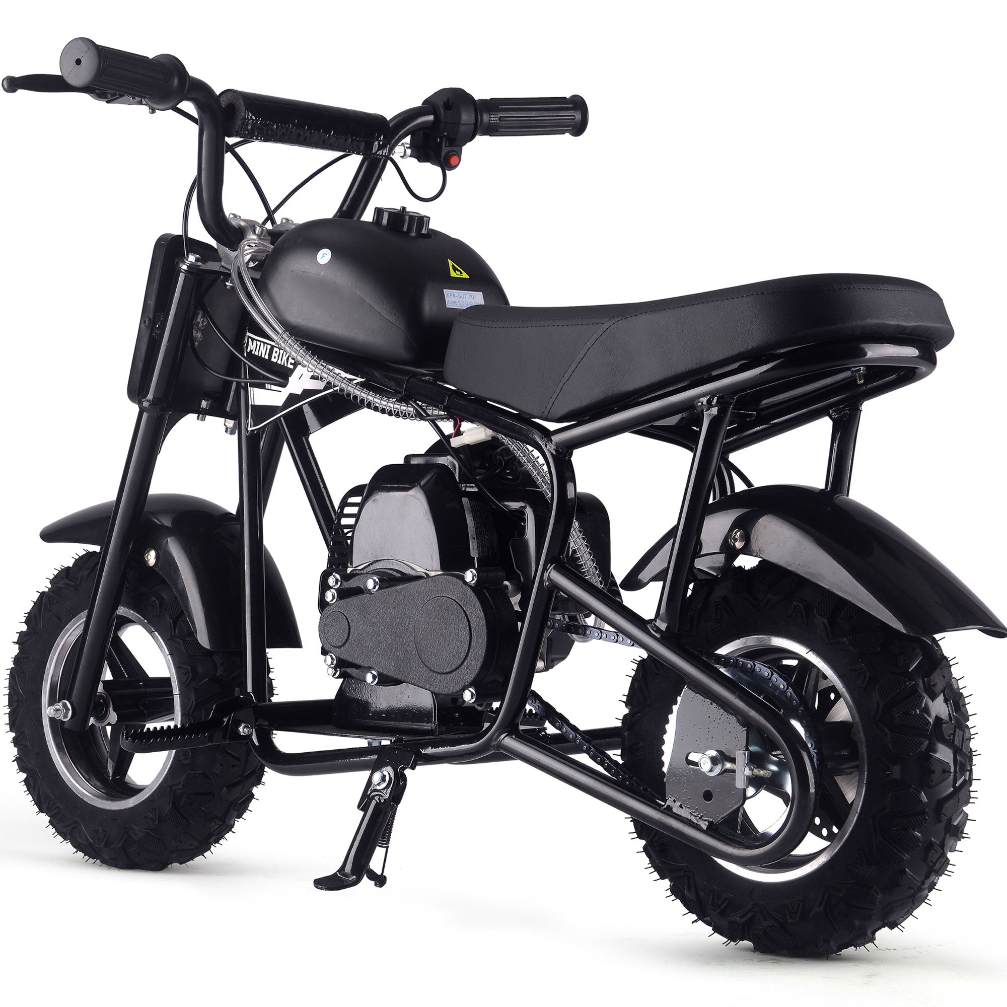 MotoTec Urchin 49cc 2-Stroke Kids Gas Mini Bike Black