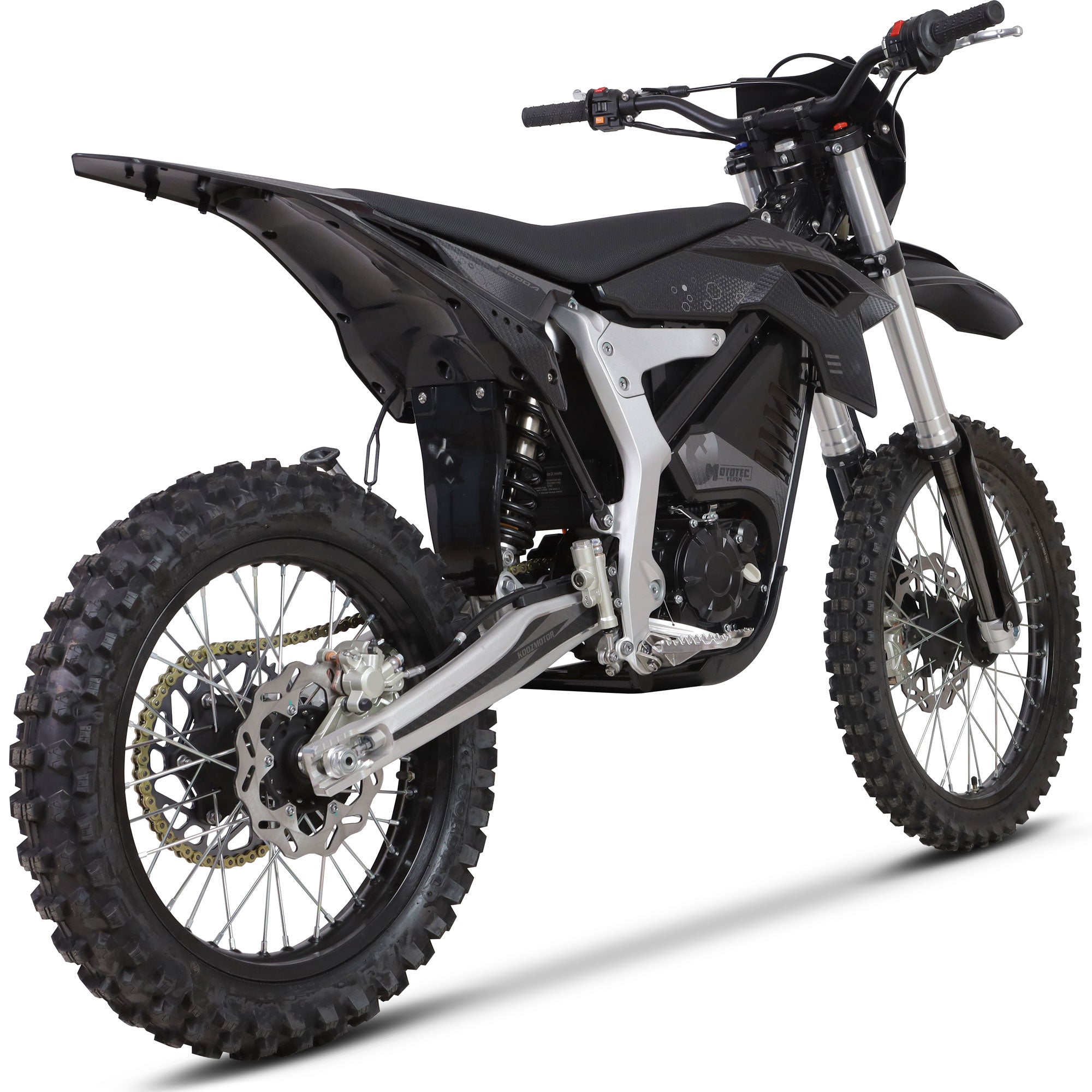 MotoTec Venom 72v 12000w 50ah Electric Dirt Bike White