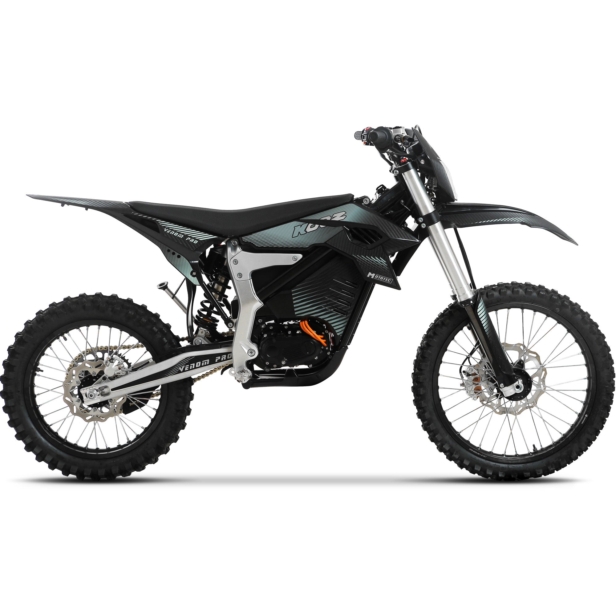MotoTec Venom 72v 30000w 773ah Electric Dirt Bike White