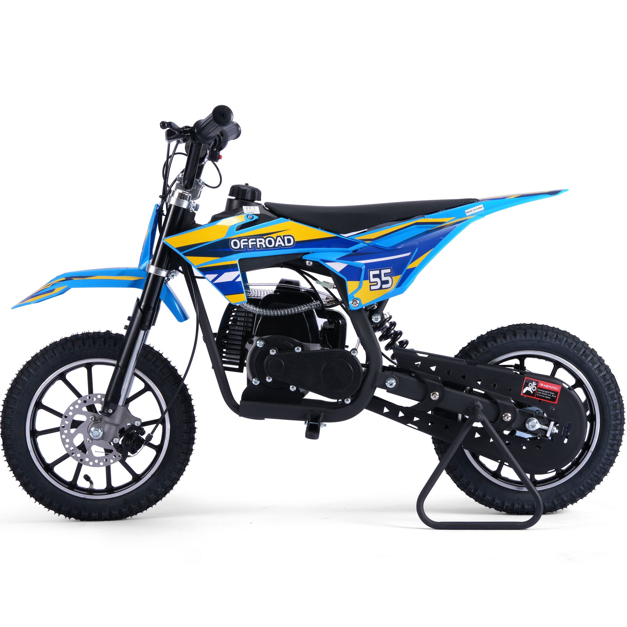 MotoTec Pioneer 49cc 2-Stroke Dirt Bike Blue