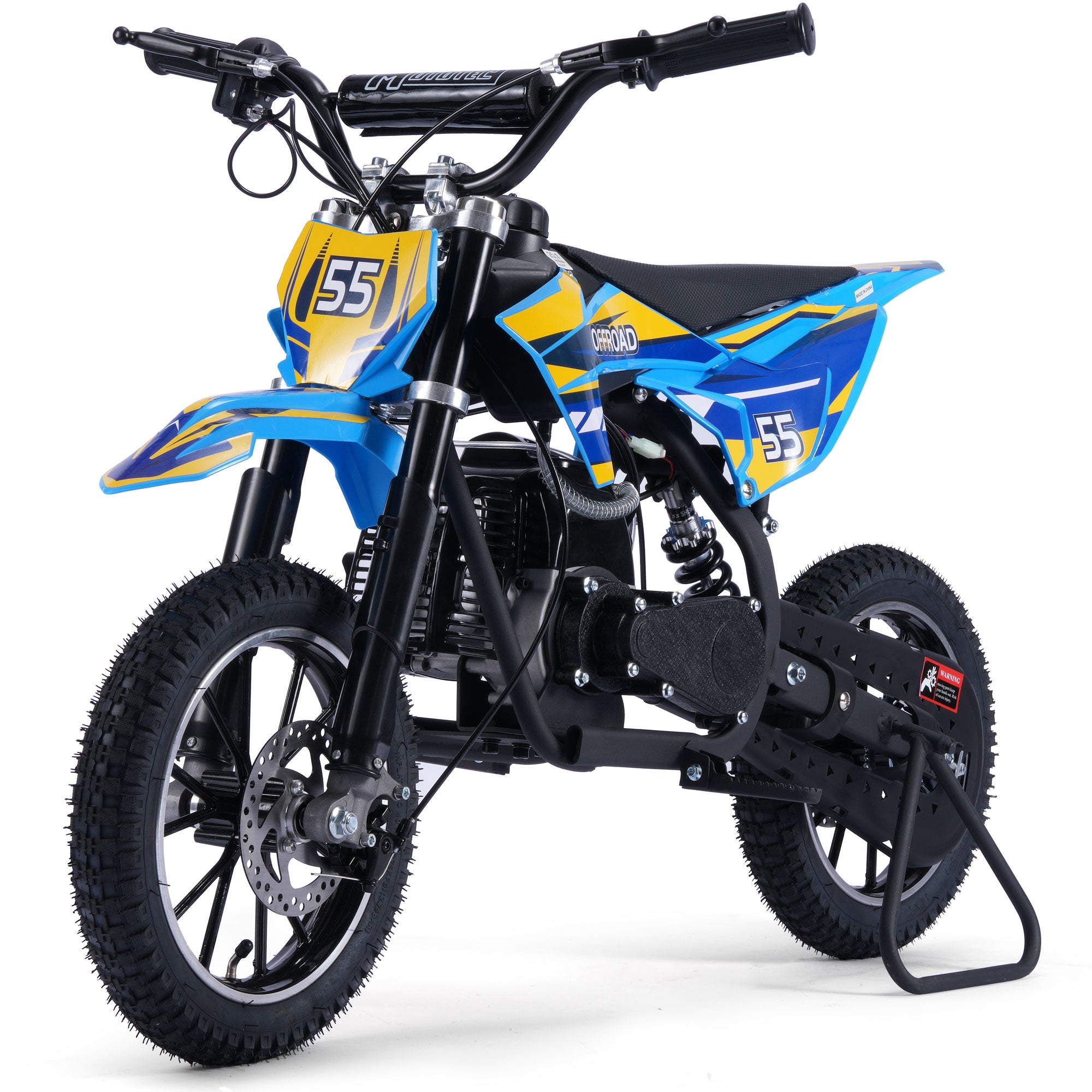 MotoTec Pioneer 49cc 2-Stroke Dirt Bike Blue