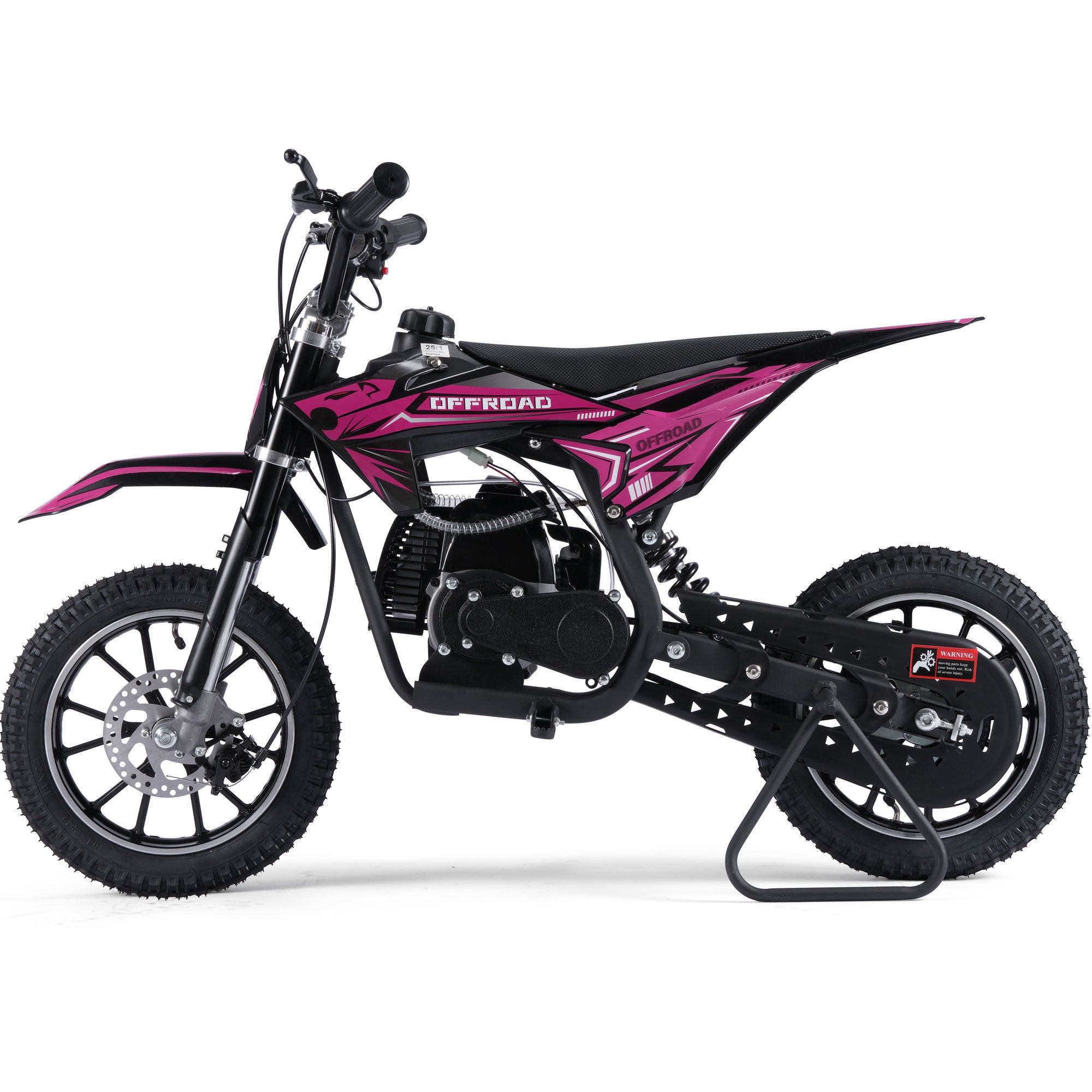 MotoTec Pioneer 49cc 2-Stroke Dirt Bike Pink