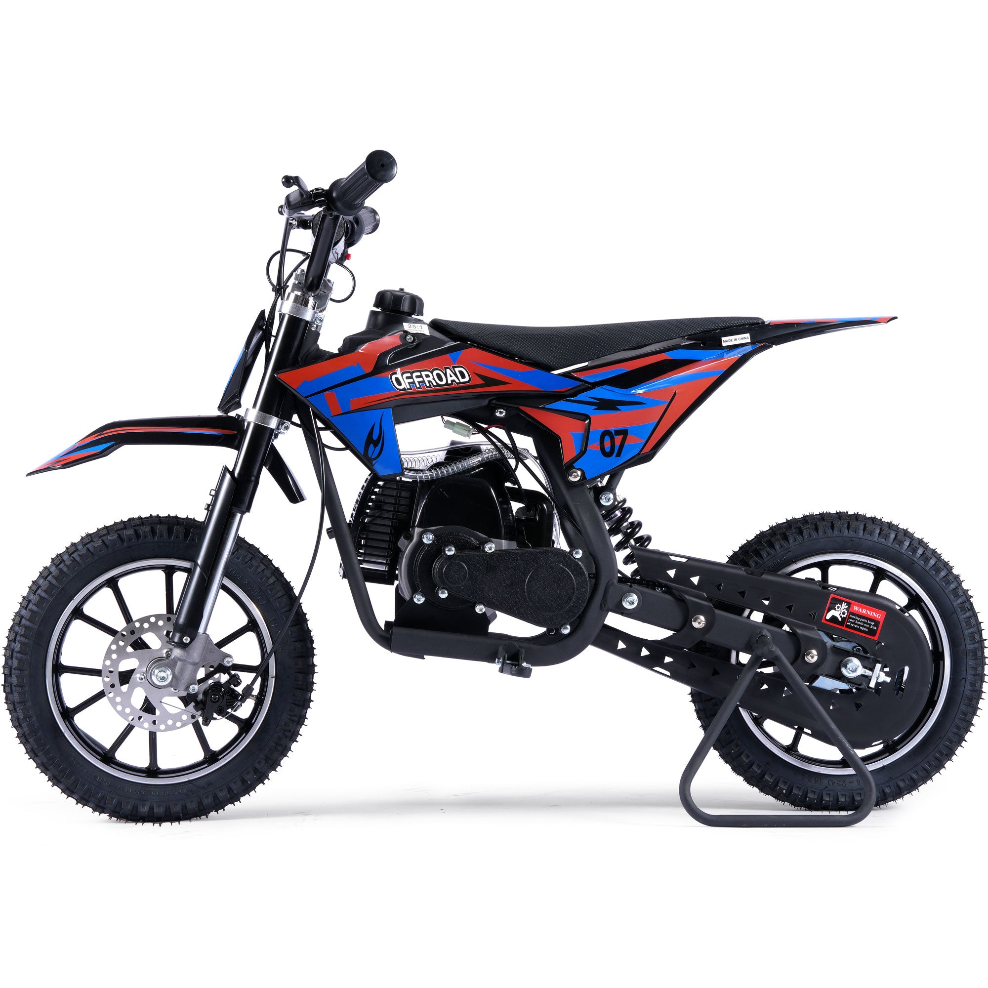 MotoTec Pioneer 49cc 2-Stroke Dirt Bike Red
