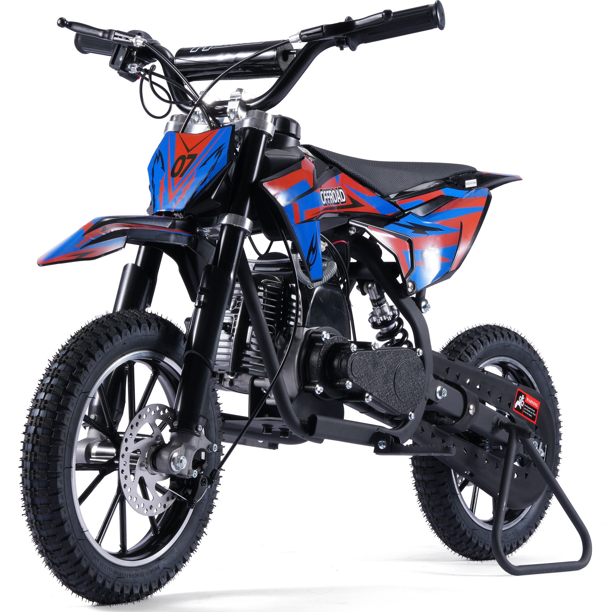 MotoTec Pioneer 49cc 2-Stroke Dirt Bike Red
