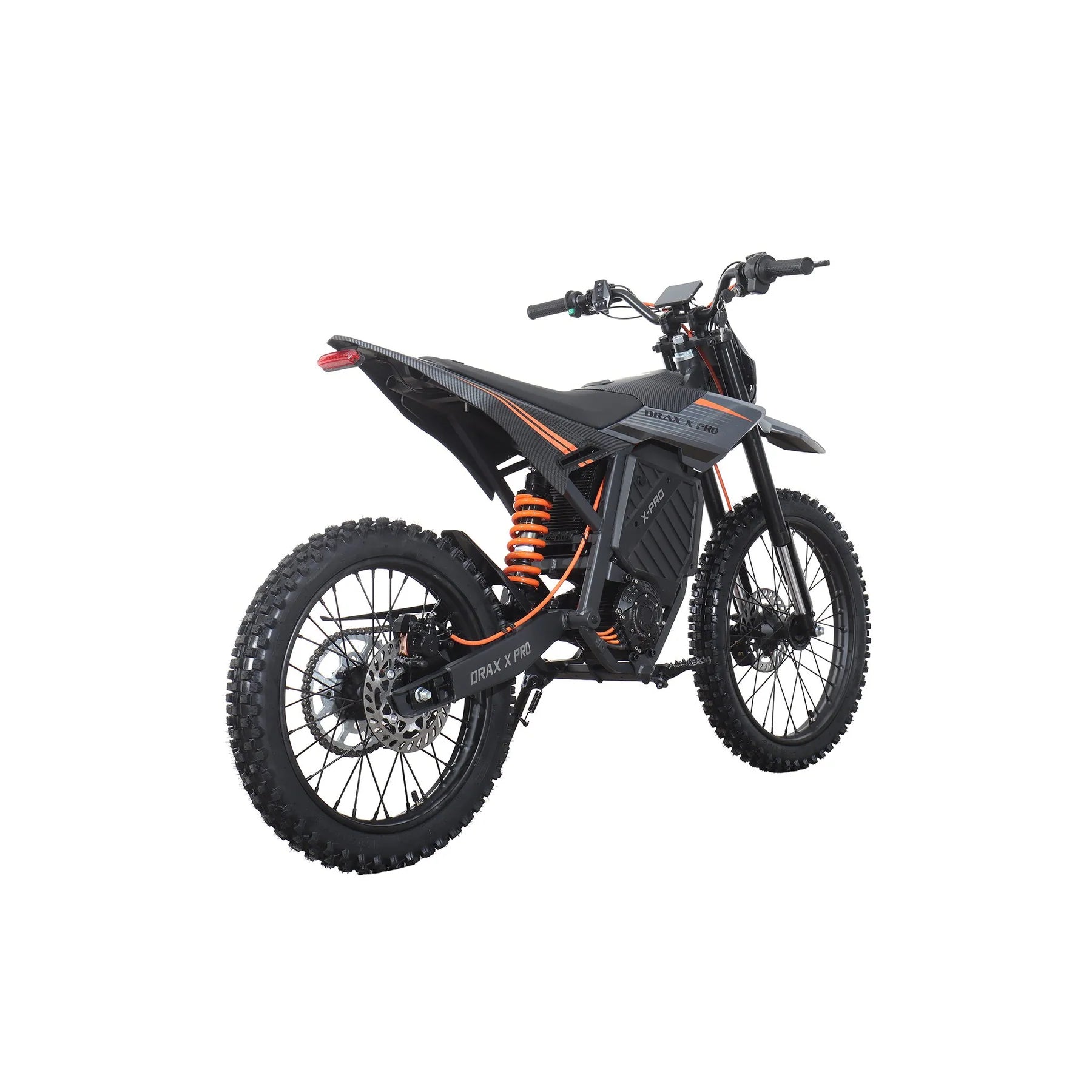 X-PRO DRAX X PRO 6600W 72V/30AH Teens Adults Electric Dirt Bike with Front LED Light! 19"/17" Wheels!