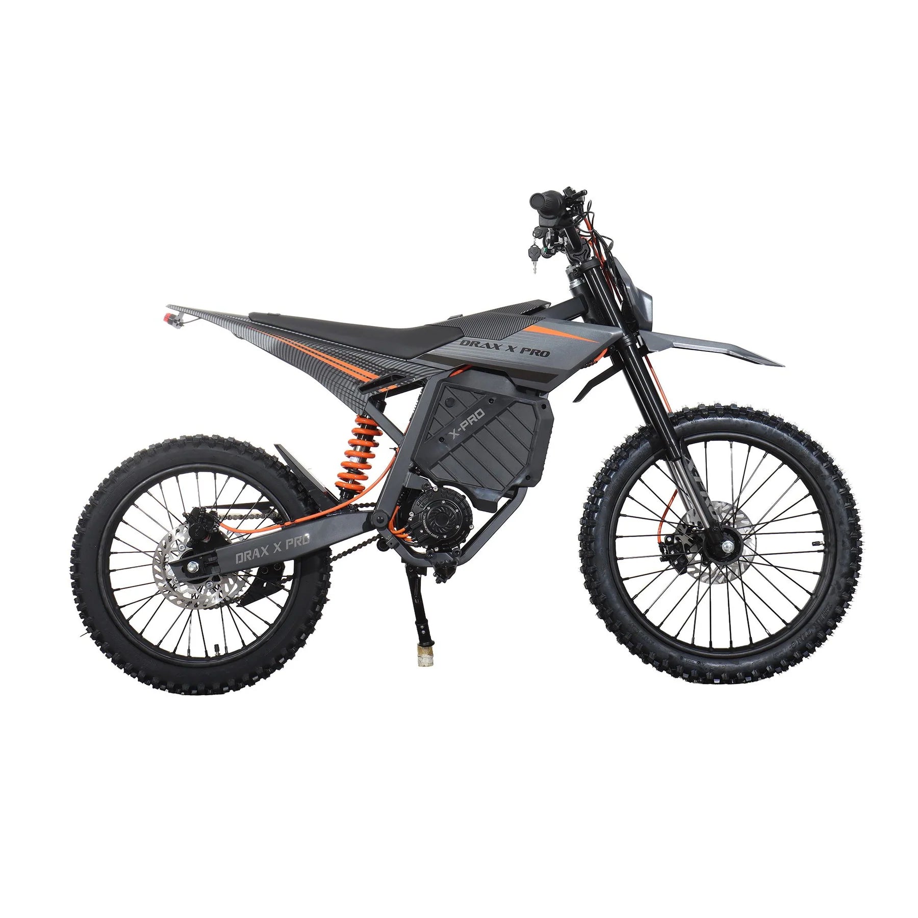 X-PRO DRAX X PRO 6600W 72V/30AH Teens Adults Electric Dirt Bike with Front LED Light! 19"/17" Wheels!