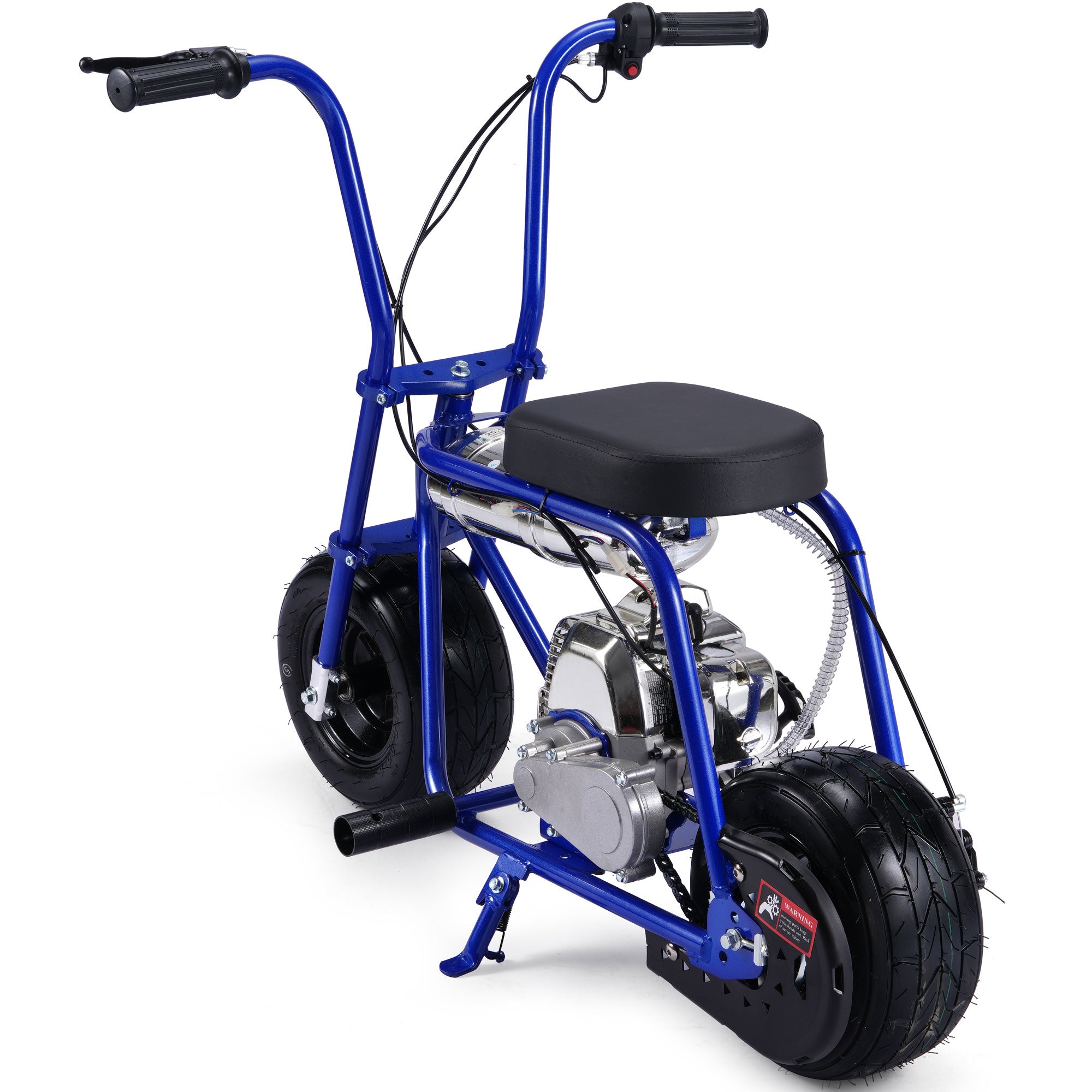 MotoTec Wild Rover 49cc 2-Stroke Kids Gas Mini Bike Blue