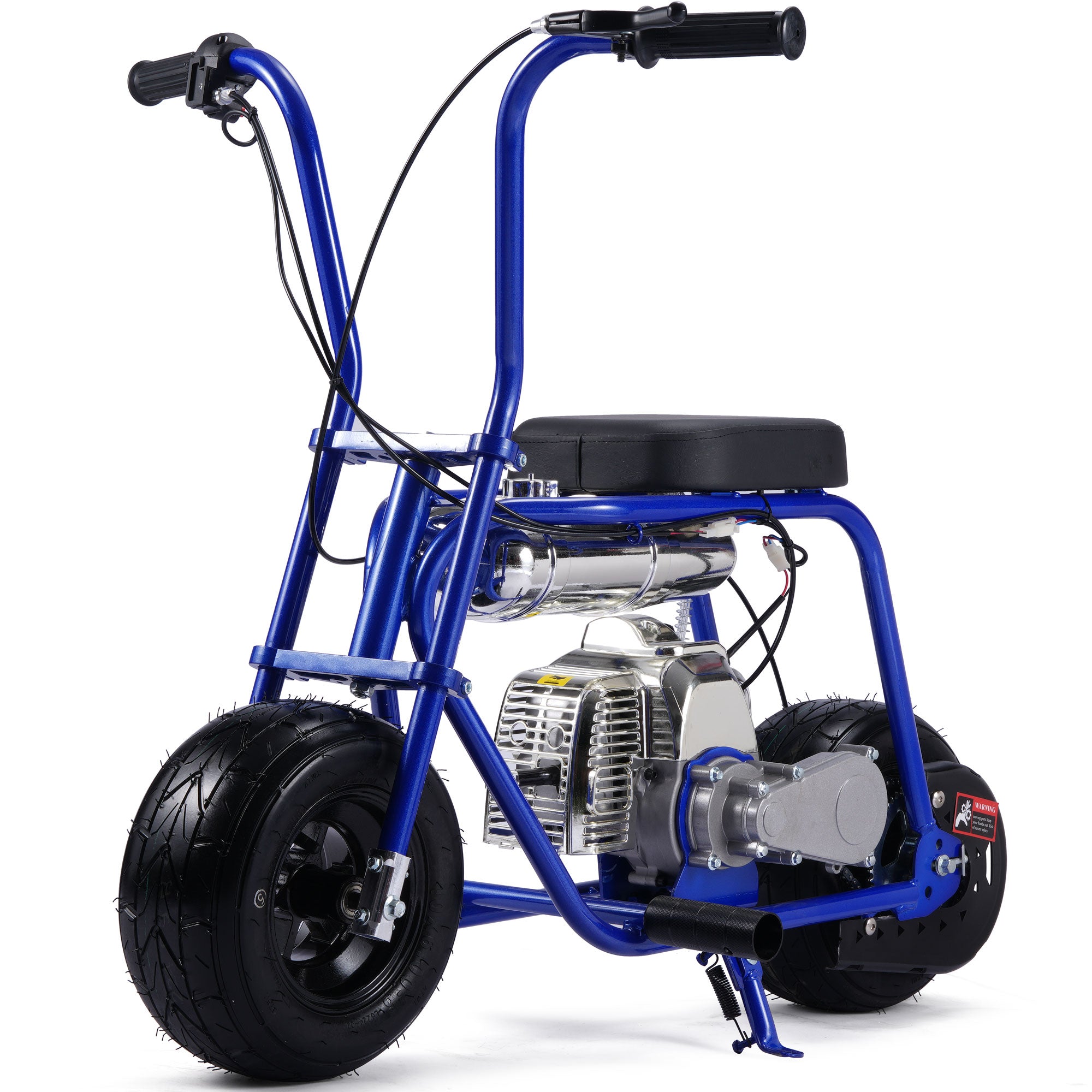 MotoTec Wild Rover 49cc 2-Stroke Kids Gas Mini Bike Blue
