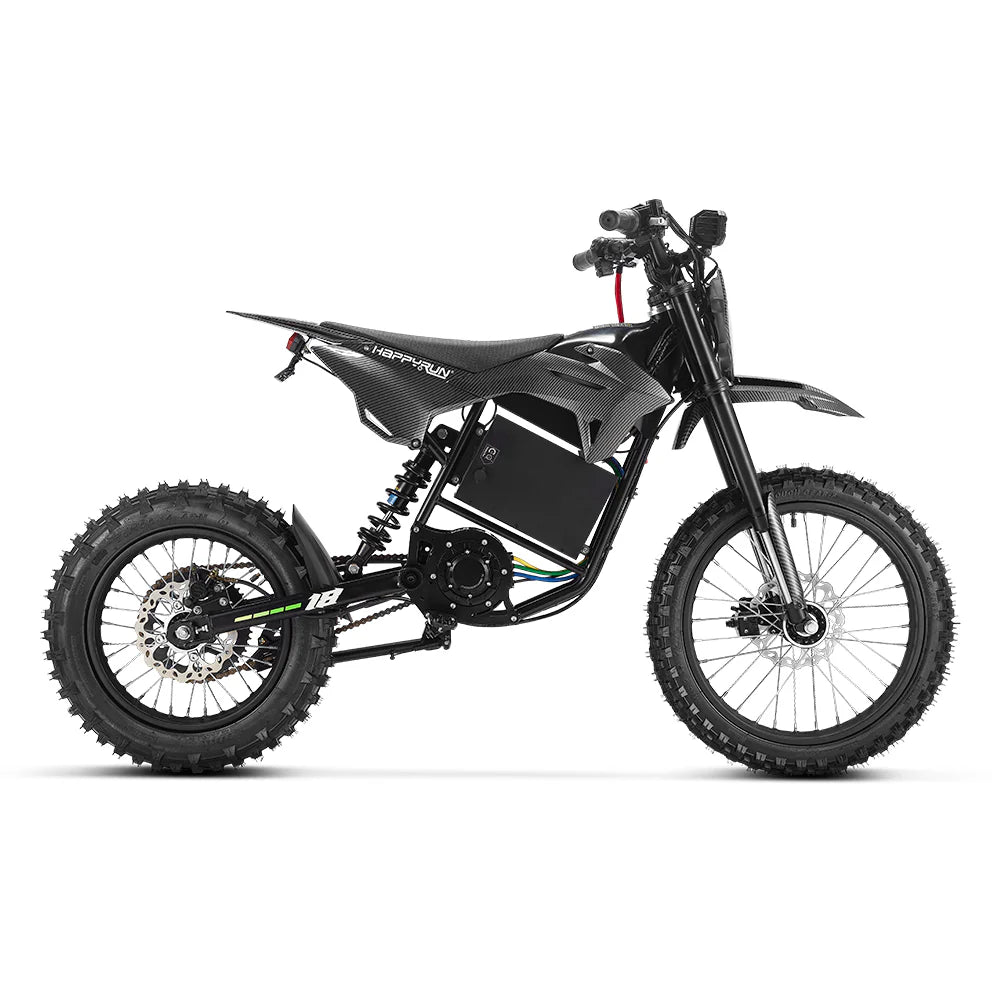 HappyRun F18 2.0 Electric Mini Dirt Bike with Mid-Drive for Teens & Adults